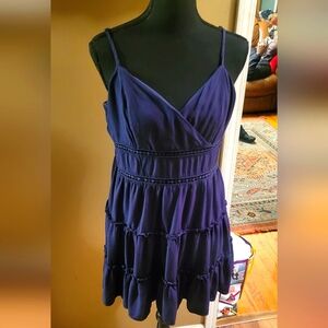Harper Heritage Navy Blue Sun Dress, XL